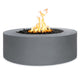 TOP Fires by The Outdoor Unity 72x24-Inch Round Powder Coated Steel Gas Fire Pit