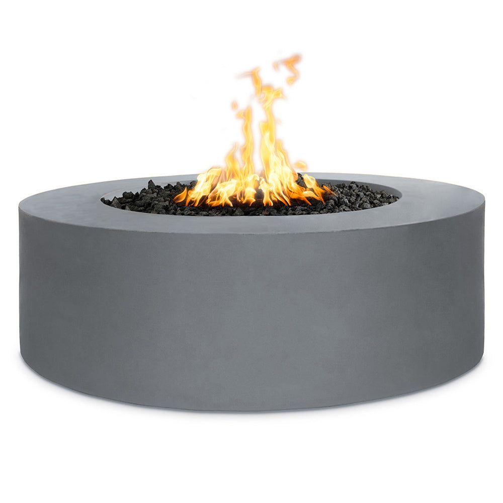 TOP Fires by The Outdoor Unity 48x24-Inch Round Powder Coated Steel Gas Fire Pit