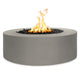 TOP Fires by The Outdoor Unity 72x24-Inch Round Powder Coated Steel Gas Fire Pit