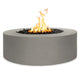 TOP Fires by The Outdoor Unity 72x18-Inch Round Powder Coated Steel Gas Fire Pit