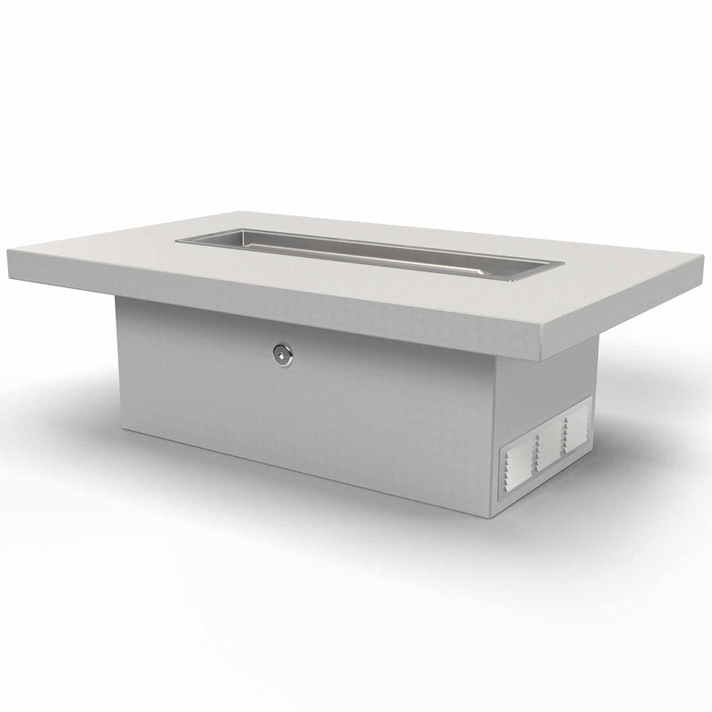 The Outdoor Plus OPT-URST9616 Ready-to-Finish Rectangle Fire Pit Table Kit, 96x36-Inch