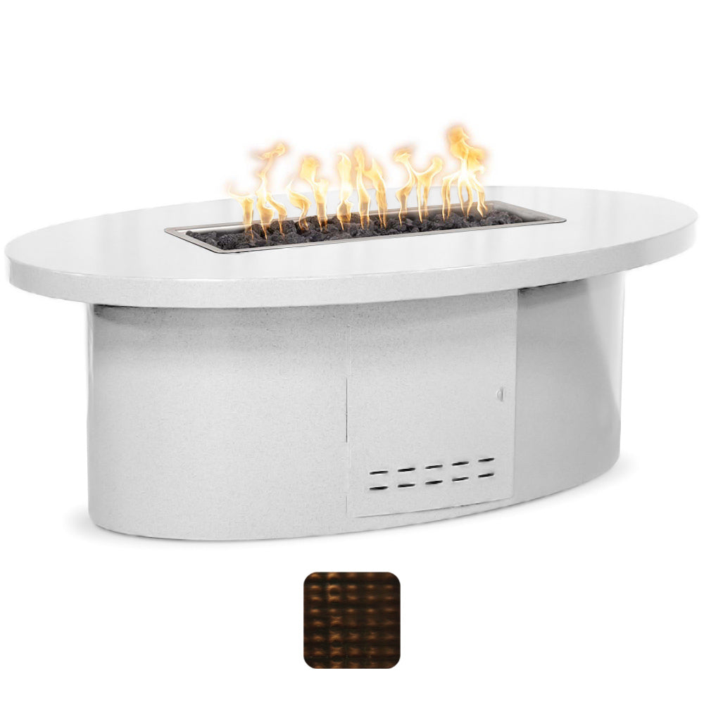 TOP Fires by The Outdoor Plus Vallejo Oval Copper Gas Fire Table