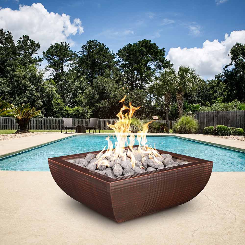 TOP Fires by The Outdoor Plus Avalon Copper Gas Fire Bowl