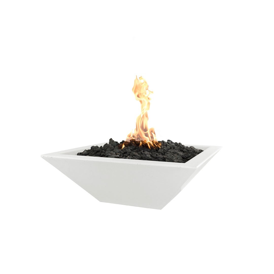 TOP Fires by The Outdoor Plus Maya Square Concrete Gas Fire Bowl
