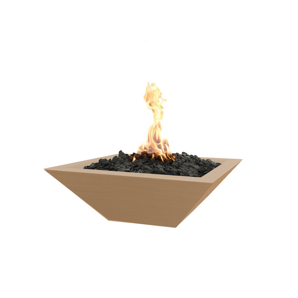 TOP Fires by The Outdoor Plus Maya Square Concrete Gas Fire Bowl