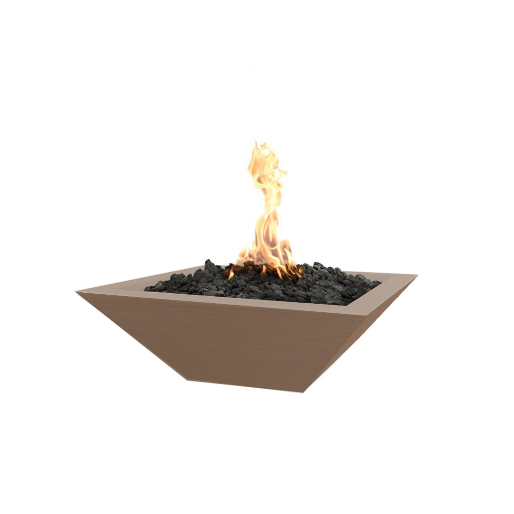 TOP Fires by The Outdoor Plus Maya Square Concrete Gas Fire Bowl