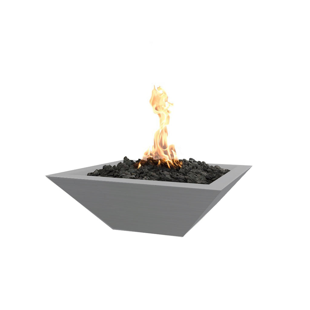 TOP Fires by The Outdoor Plus Maya Square Concrete Gas Fire Bowl