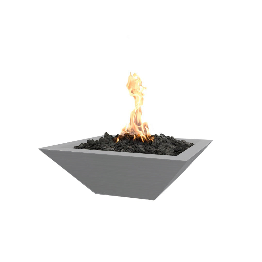 TOP Fires by The Outdoor Plus Maya Square Concrete Gas Fire Bowl