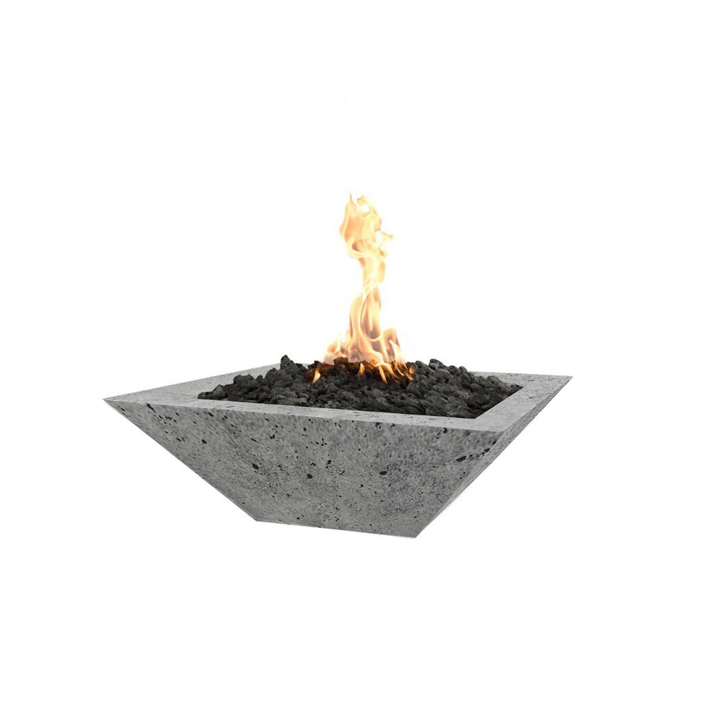 TOP Fires by The Outdoor Plus Maya Square Concrete Gas Fire Bowl