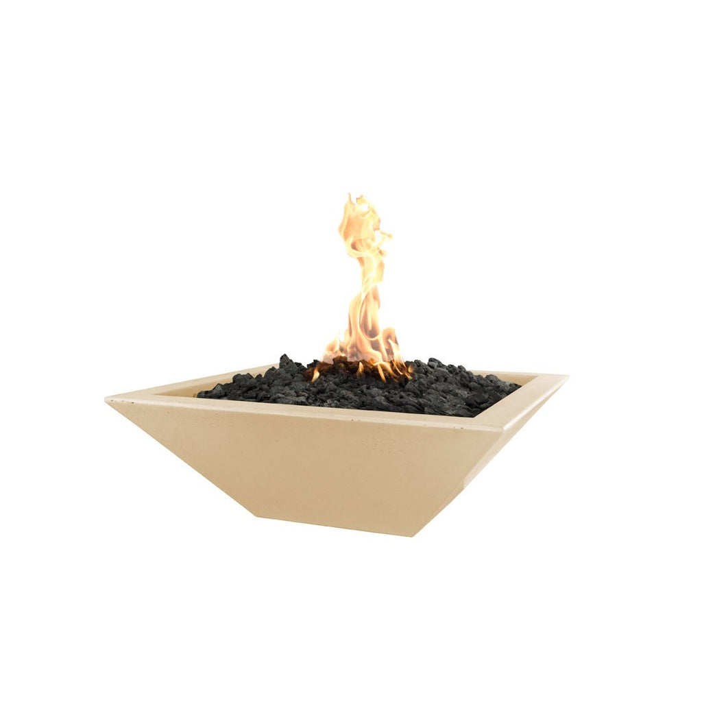 TOP Fires by The Outdoor Plus Maya Square Concrete Gas Fire Bowl