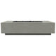 Prism Hardscapes Tavola 66 Slim Concrete Gas Fire Pit, 66x30-Inch