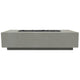 Prism Hardscapes Tavola 66 Slim Concrete Gas Fire Pit, 66x30-Inch