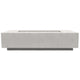 Prism Hardscapes Tavola 66 Slim Concrete Gas Fire Pit, 66x30-Inch