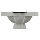 Prism Hardscapes Ibiza Concrete Gas Fire and Water Bowl, 31.25-Inch