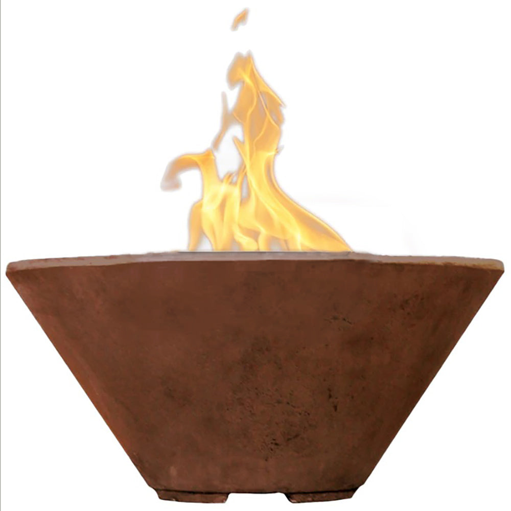 Prism Hardscapes Verona Concrete Gas Fire Bowl, 32.5-Inch