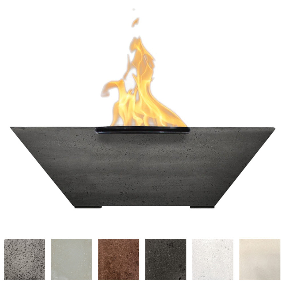 Prism Hardscapes Lombard Concrete Gas Fire Bowl, 29x29-Inch