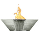 Prism Hardscapes Lombard Concrete Gas Fire and Water Bowl, 29x29-Inch