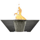 Prism Hardscapes Lombard Concrete Gas Fire and Water Bowl, 29x29-Inch