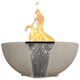 Prism Hardscapes Moderno 2 Concrete Gas Fire and Water Bowl, 29-Inch