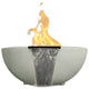 Prism Hardscapes Moderno 2 Concrete Gas Fire and Water Bowl, 29-Inch