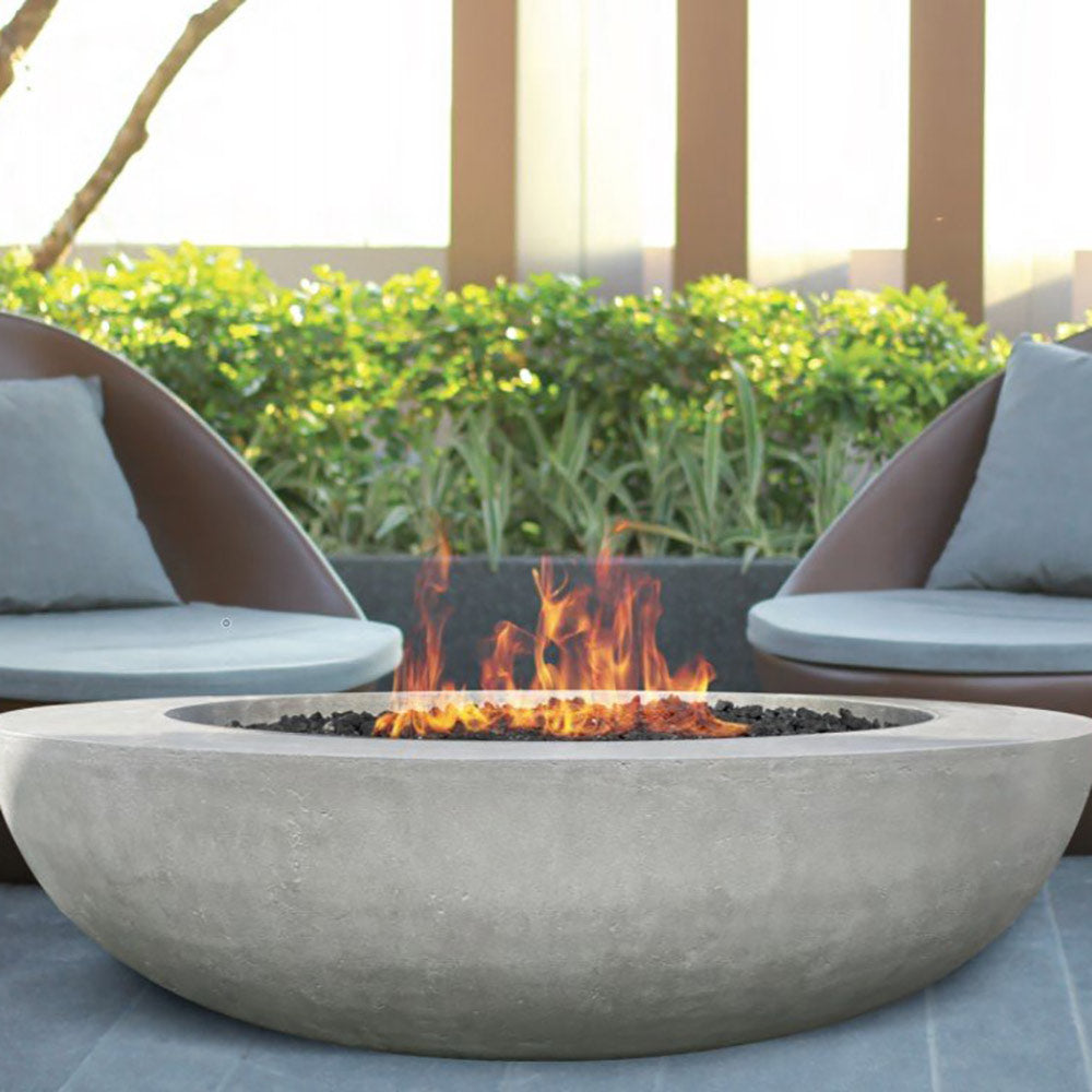 Prism Hardscapes Moderno 70 Concrete Gas Fire Pit, 70-Inch