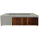 Prism Hardscapes Fairmont Concrete Gas Fire Pit, 72.75x35.75-Inch