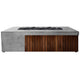 Prism Hardscapes Fairmont Concrete Gas Fire Pit, 72.75x35.75-Inch
