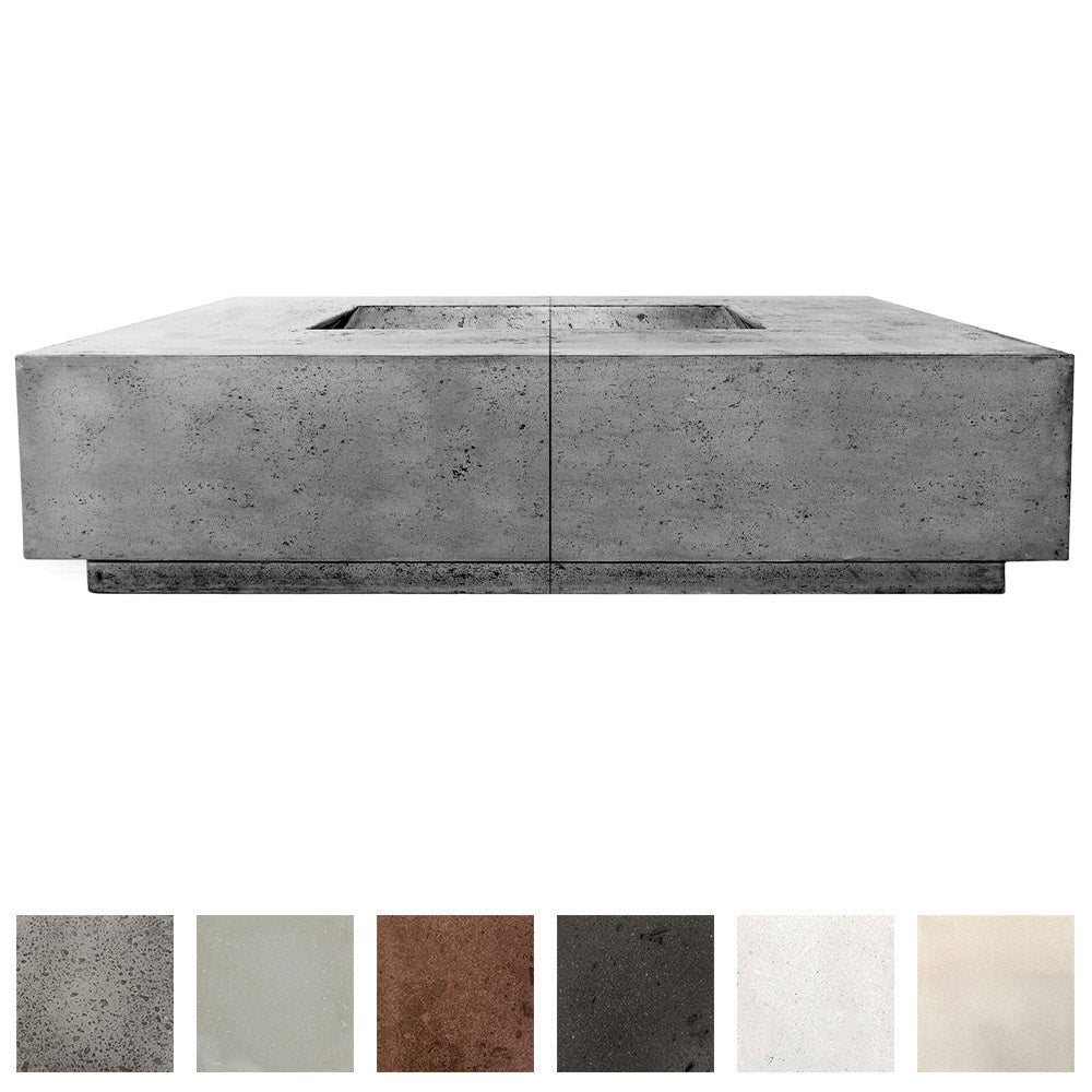Prism Hardscapes Largo Concrete Gas Fire Pit, 72x72-Inch