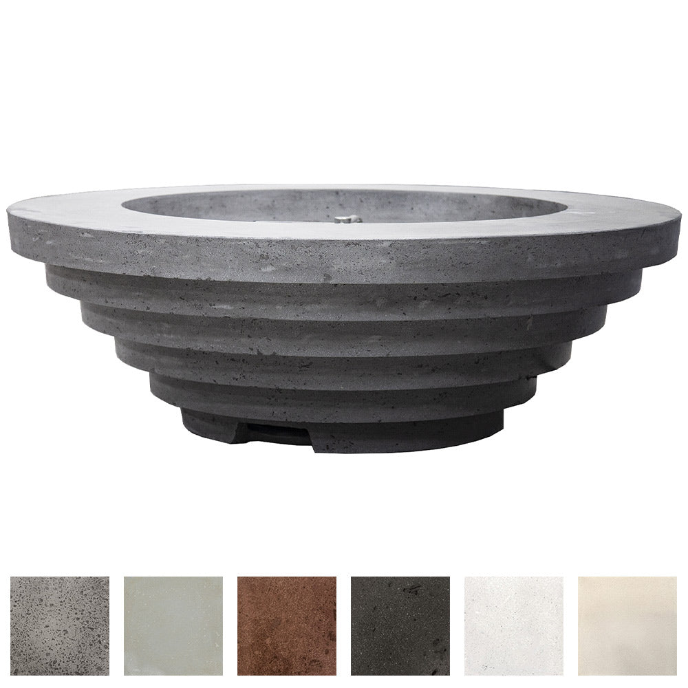 Prism Hardscapes PH-704 Triton Concrete Gas Fire Pit, 48-Inch