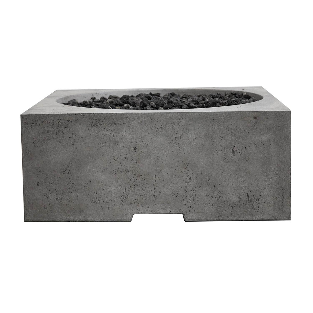 Prism Hardscapes Piazza Concrete Gas Fire Pit, 39x39-Inch