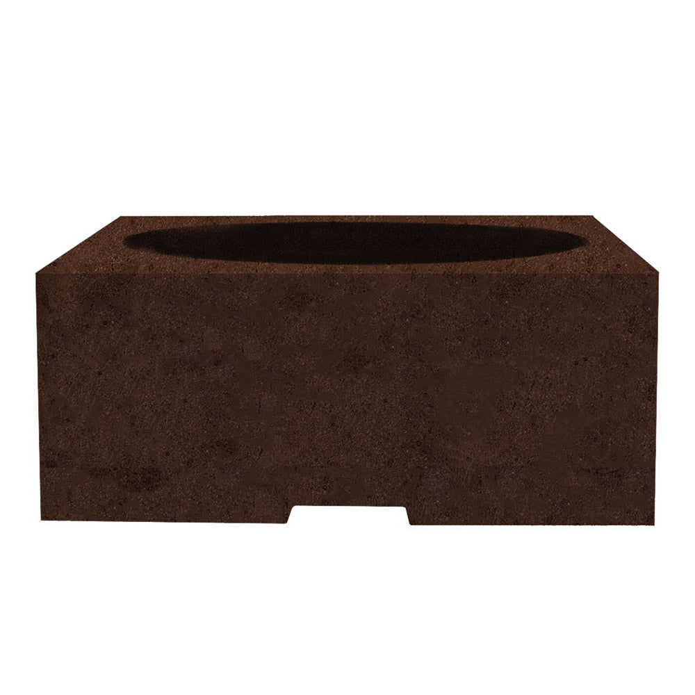 Prism Hardscapes Piazza Concrete Gas Fire Pit, 39x39-Inch