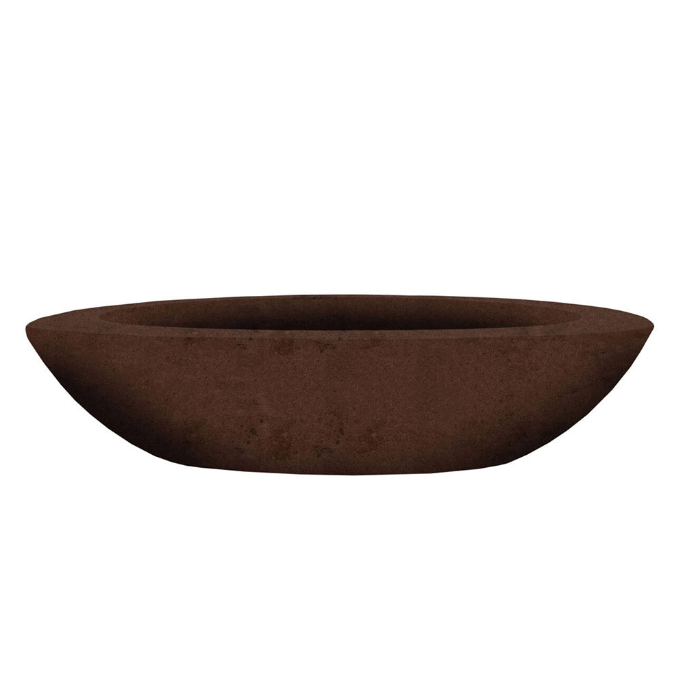 Prism Hardscapes Ovale Concrete Gas Fire Pit, 45x79-Inch