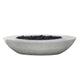 Prism Hardscapes Ovale Concrete Gas Fire Pit, 45x79-Inch