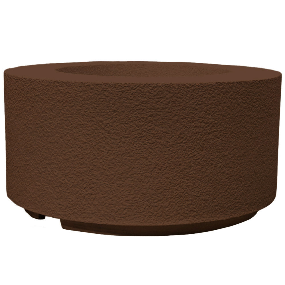 Prism Hardscapes Tuscany Cilindro Concrete Gas Fire Pit, 36-Inch
