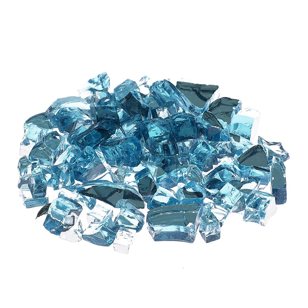 Prism Hardscapes 1/4-inch Metallic Fireglass, 10 LB, Azura
