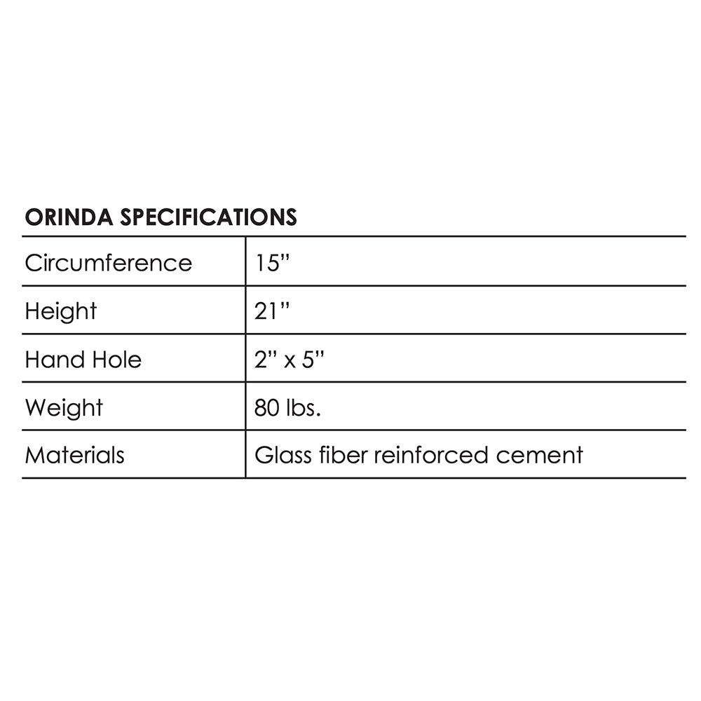 Prism Hardscapes Orinda Concrete Propane Enclosure, 20-Inch