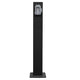 Black rectangular power column with timer control panel