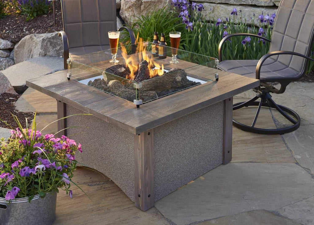 The Outdoor GreatRoom Company Log Set and Lava Rock for the CF-20-LP, CF-1224 or CF-2424, 18x18-Inches