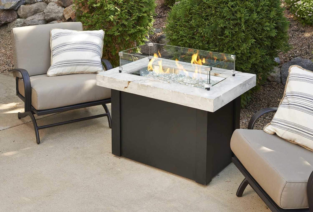 The Outdoor GreatRoom Company Glass Guard for 96-Inch Linear Crystal Fire Burner, 15.5x98-Inch