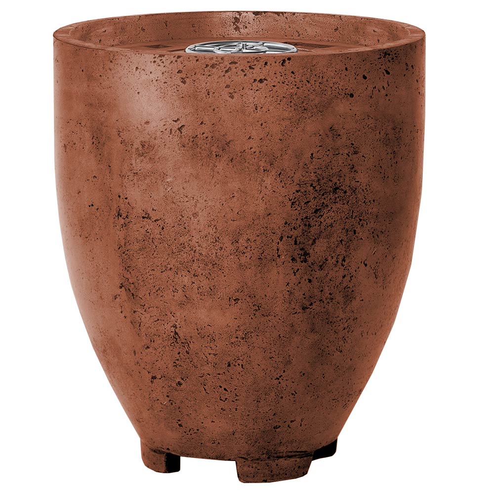 Prism Hardscapes Pentola 1 Concrete Gas Fire Pit, 24-Inch