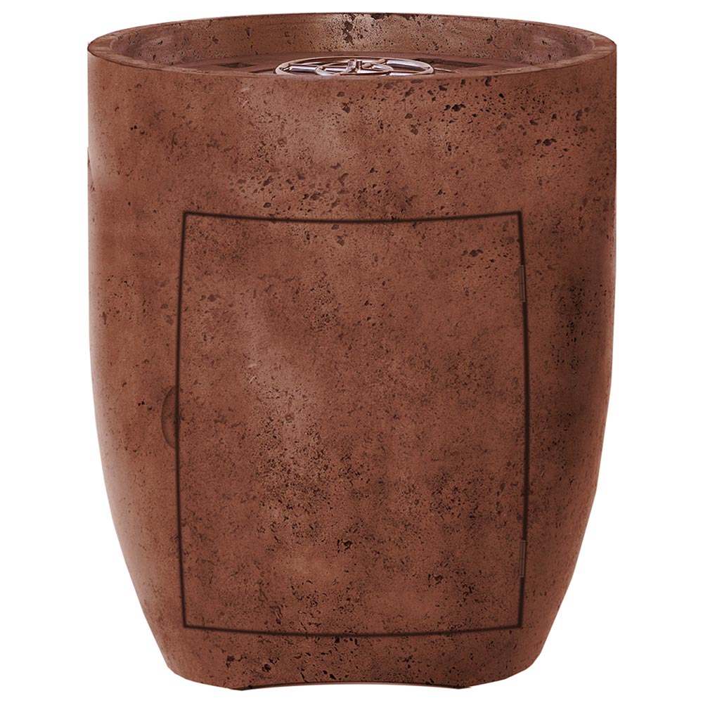 Prism Hardscapes Pentola 3 Concrete Propane Gas Fire Pit, 24-Inch