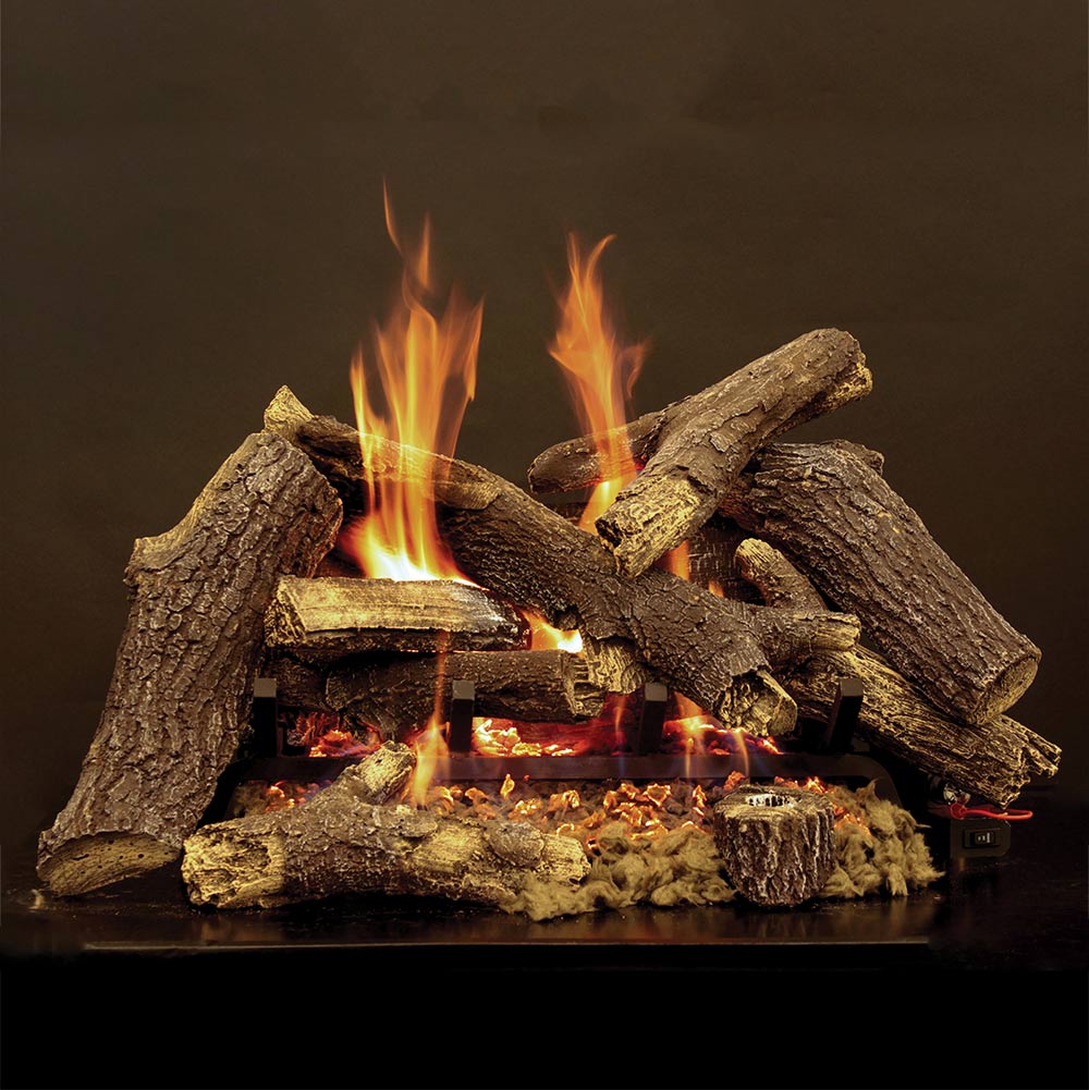 White Mountain Hearth BFR-R Elite Radiant Vented Gas Burner with Millivolt Valve and Variable Flame Valve