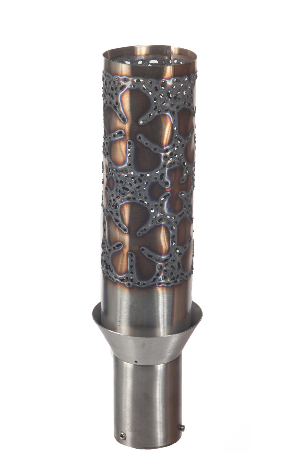 Fire by Design Plumeria Gas Torch Head with Black Powder-Coated Pole