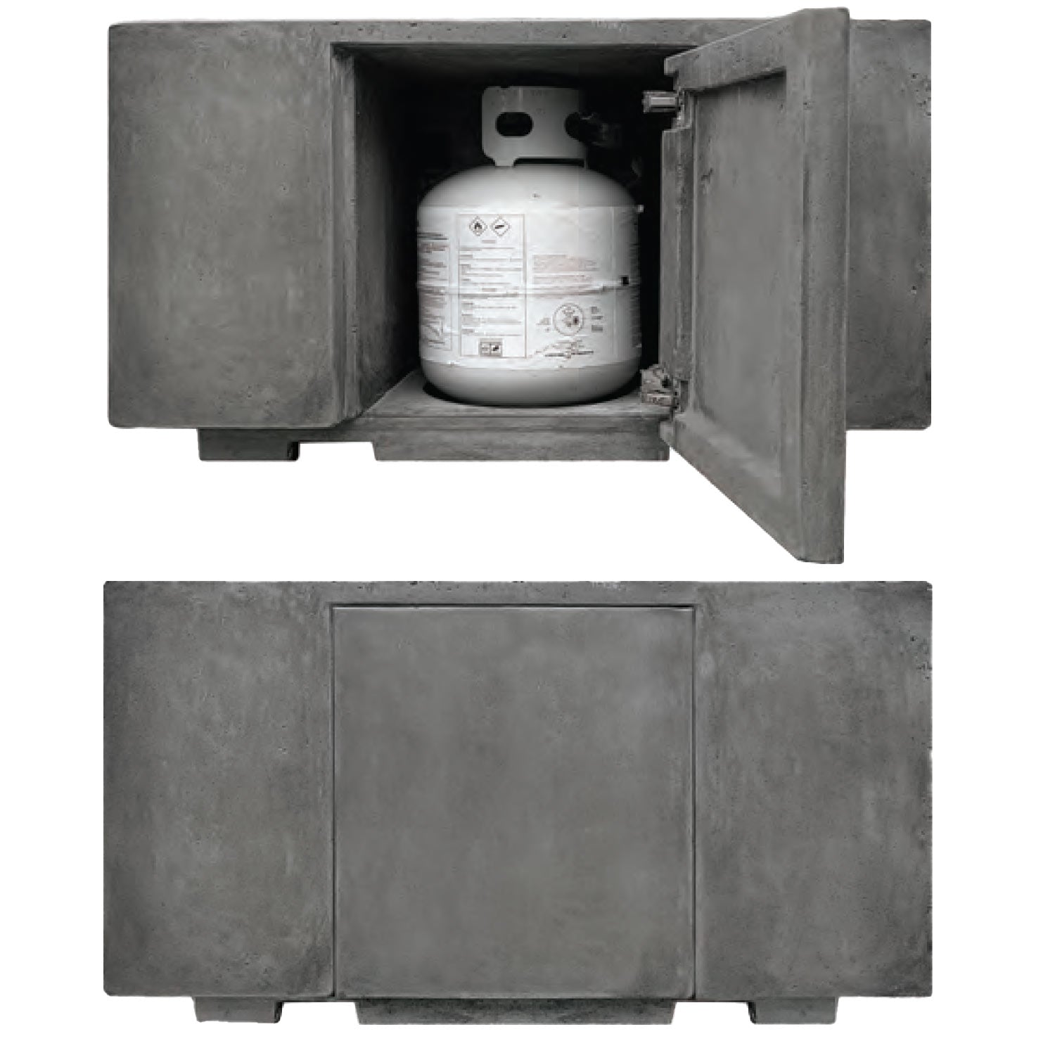 Prism Hardscapes PH-435 Portos 58 Concrete Gas Fire Pit, 58x38-Inch