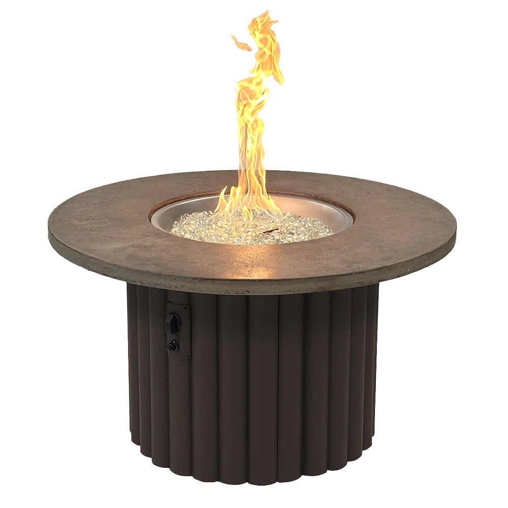 The Outdoor GreatRoom Company Reverie Round Gas Fire Pit Table
