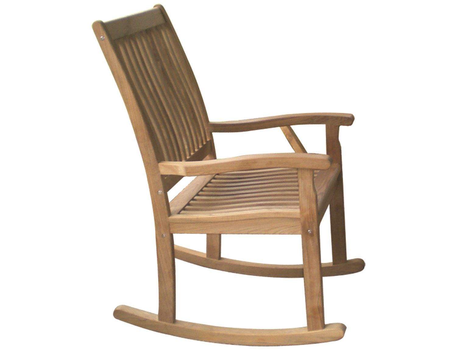 Royal Teak Collection Classic Highback Comfort Rocking Chair