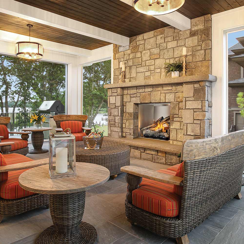 Napoleon Riverside 42-Inch Outdoor Gas Fireplace – Firepits Direct