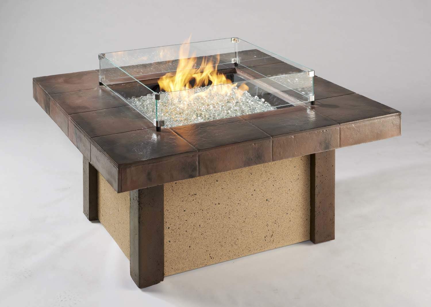 The Outdoor GreatRoom Company Glass Guard for 84-Inch Linear Crystal Fire Burner, 15.5x86-Inch