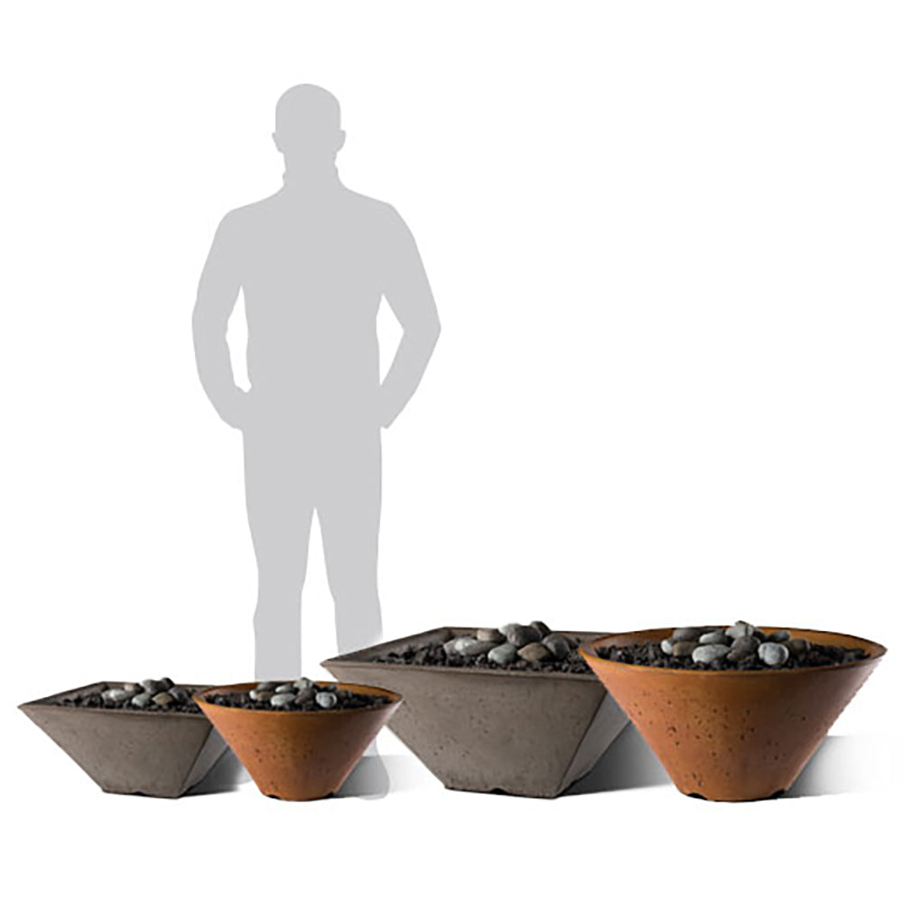 Slick Rock KRL22S Ridgeline Series 22-Inch Square Fire Pit