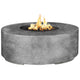Prism Hardscapes Rotondo Concrete Gas Fire Pit, 48-Inch